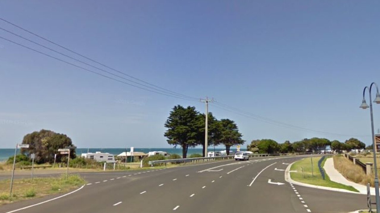 A woman was taken to hospital following a crash on Hood Road near Indented Head on Tuesday night.