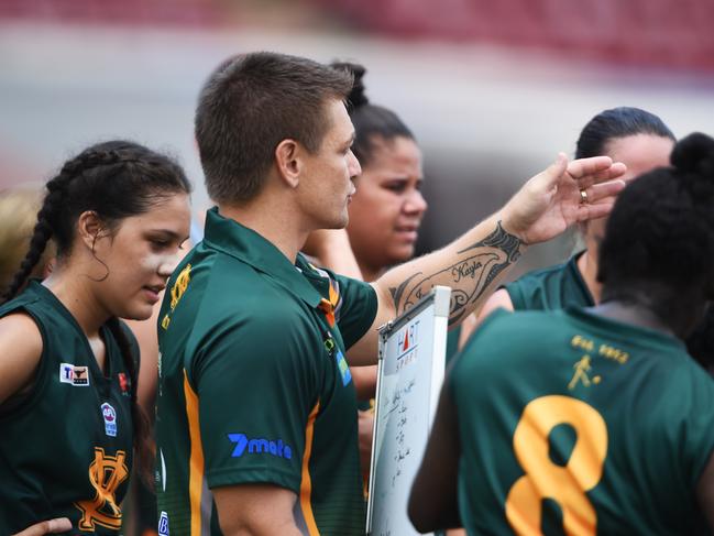 New St Mary’s women’s development coaching director Jarred Ilett believes he has plenty of talented young players he can work with in the 2020-21 NTFL season. Picture: HELEN ORR