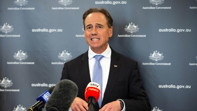 Minister for Health and Aged Care Greg Hunt. Picture: Sarah Matray