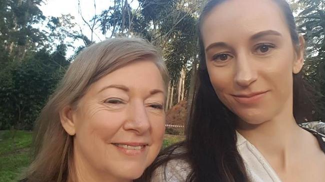 Claudine Snow (right) and her mum Susan Zimmer. Susan lost her life in a crash on Bonogin Road, Gold Coast.