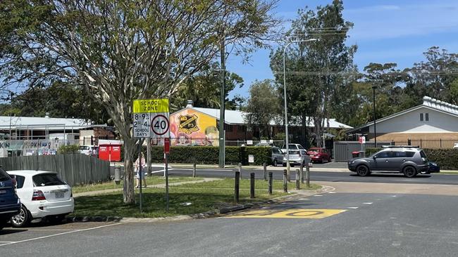 The victim heard a loud banging sound coming from Narranga Public School, Coffs Harbour.