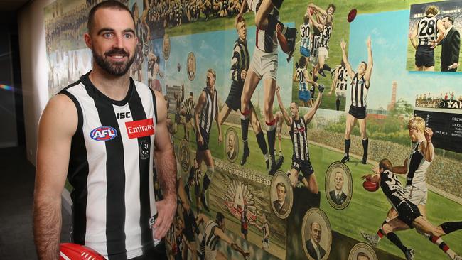 Collingwood's Steele Sidebottom ahead of 200th game.