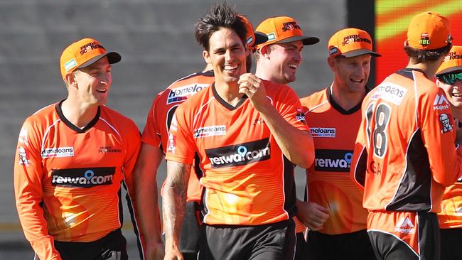 Mitchell Johnson was devastating in the semi-final win over the Stars.