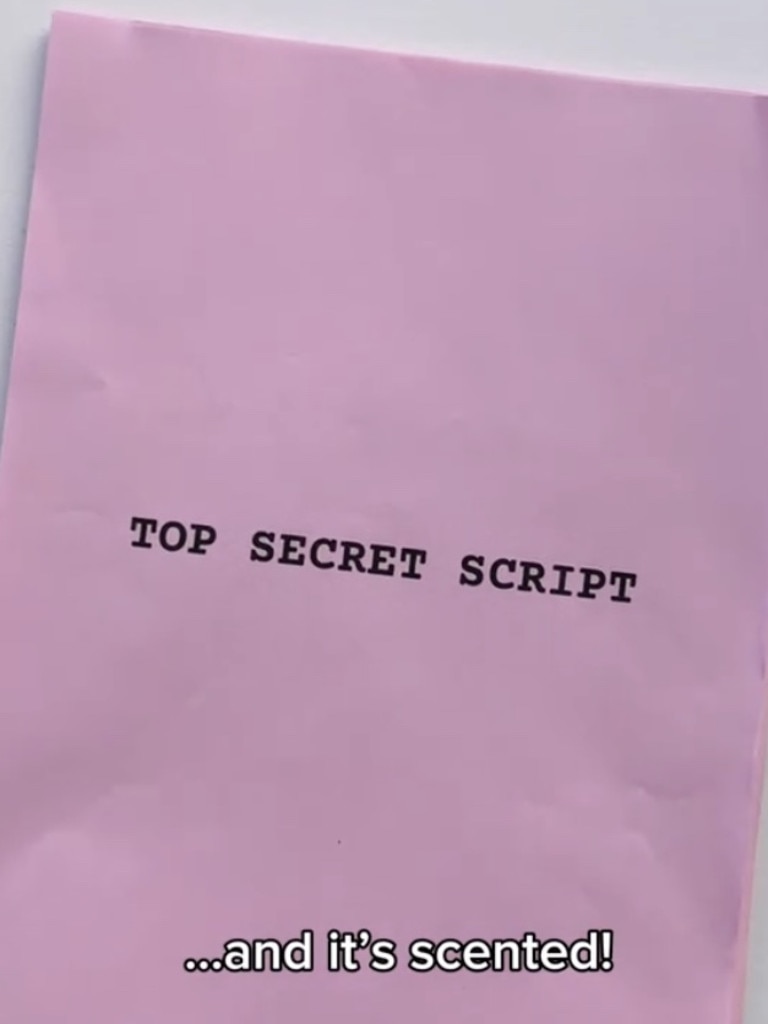 Of course the script is scented.