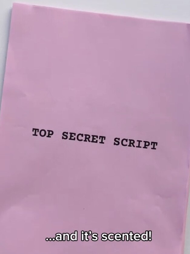 Of course the script is scented.