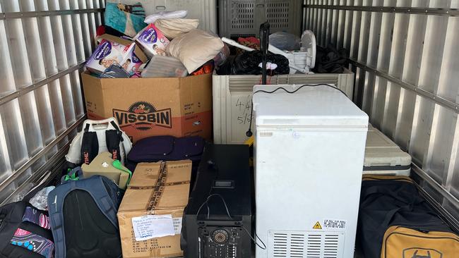 The Northern Land Council sent a truckload of essential items from Katherine to Timber Creek on Saturday. Picture: Supplied