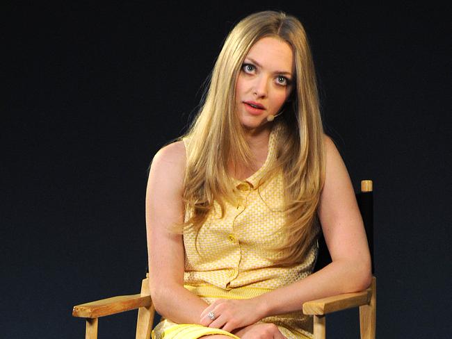 Talking head ... Amanda Seyfried attends a 'Meet The Actor' event at Apple Store in Regent Street, London. Picture: Supplied