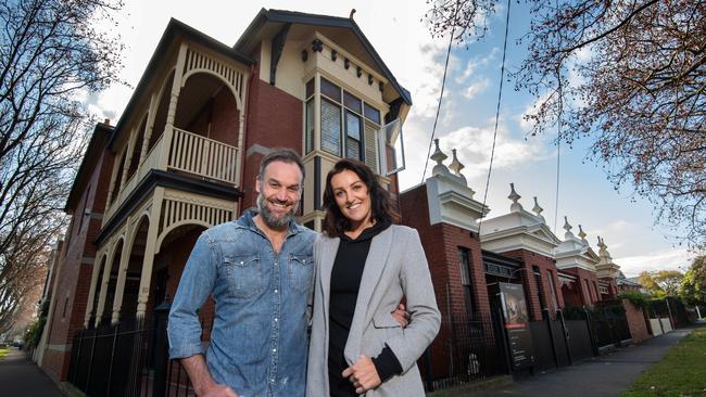 Bianca Chatfield and partner Mark Scrivens. Picture: Tony Gough