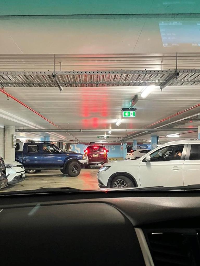 Some shoppers waited three hours to exit the Westfield Chermisde shopping centre car park, others gave up and abandoned their cars due to the gridlock.