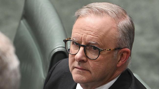 Prime Minister Anthony Albanese during Question Time at Parliament House in Canberra. Picture: NCA NewsWire / Martin Ollman