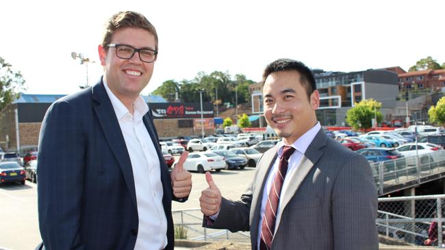 City of Ryde Mayor Jerome Laxale and councillor Simon Zhou.