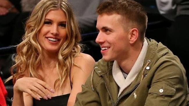 Eugenie Bouchard has stayed in touch with her Super Bowl date.