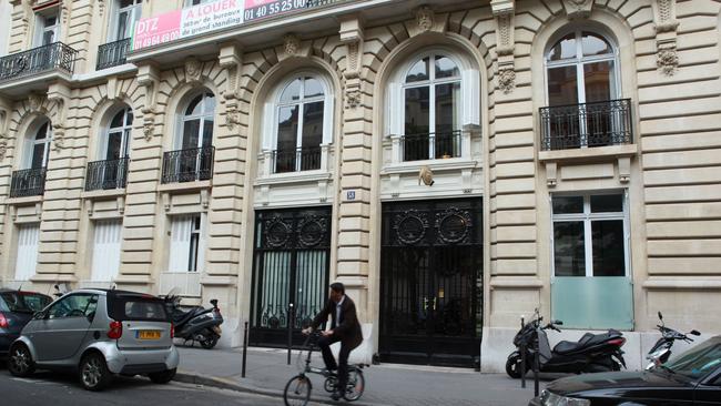 The block where Ken Talbot owns an apartment with his wife Amanda Talbot on Avenue Hoche, near Arc de Triomphe in Paris. Pic - Britta Campion