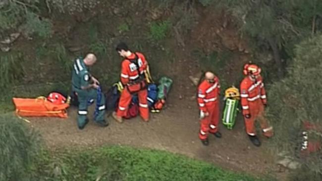 A 48-year-old Houghton man died after falling more than 100 metres off a cliff while hiking on the First Falls Walking Track in the Morialta Conservation Park. Picture 7NEWS