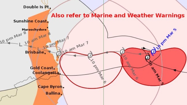 Cyclone Alfred has slowed down