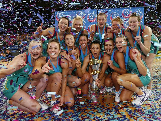 Kate Moloney won a premiership with the Melbourne Vixens in her second season at the club in 2014 Picture: Michael Klein