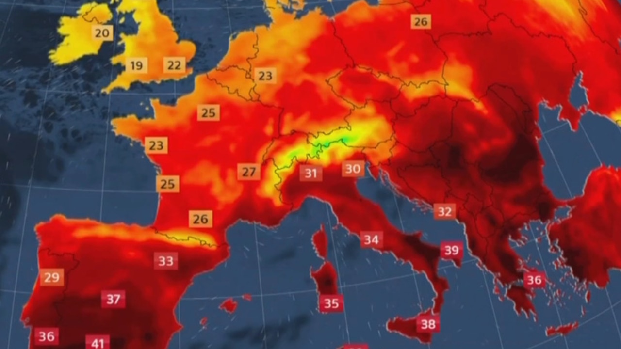 European heatwave: Horror map shows continent on fire | news.com.au —  Australia's leading news site