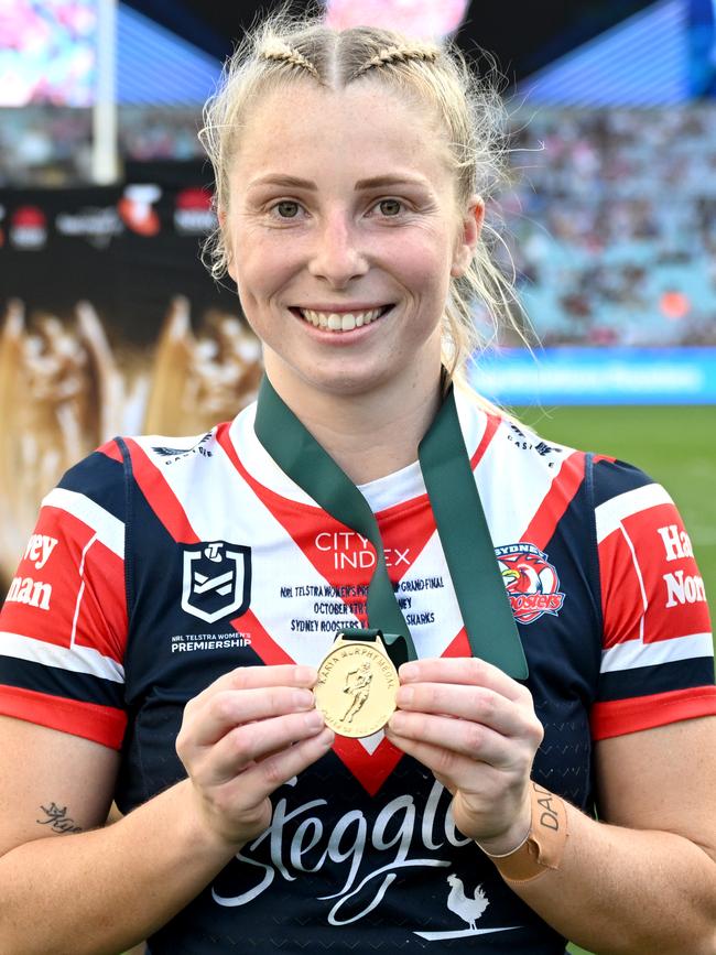 And won the Karyn Murphy Medal for the best player in the grand final. Picture: NRL Imagery