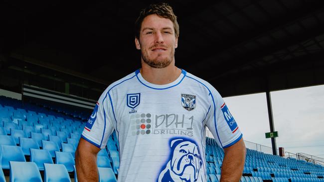 Canterbury captain Josh Jackson wearing the Bulldogs’ Nines jersey. Picture Supplied