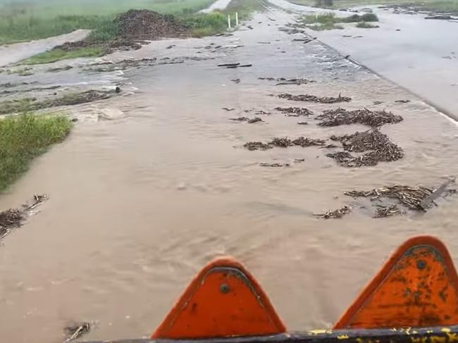Facebook user Krysti Chandler shared this photo of flooding at Mandarana in the Mackay region, January 12, 2023.