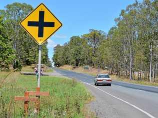 File photo of a car travelling on the Mary Valley Road near Amamoor, where Imbil police travelling in an unmarked car were recently allegedly overtaken by a teenager on double lines. The 18-year-old has been charged with dangerous driving. Picture: Tanya Easterby