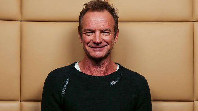 Rock legend Sting spent his birthday ‘taking stock’ of life in Melbourne. Picture: Tim Carrafa