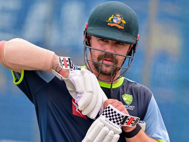 Australia's Travis Head attends a practice session at the Galle International Cricket Stadium in Galle on January 26, 2025, ahead of the first Test cricket match between Sri Lanka and Australia. (Photo by Ishara S. KODIKARA / AFP)