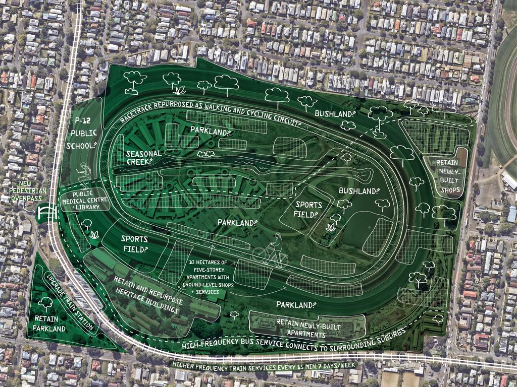 The Eagle Farm Racecourse in Ascot, Australia is hoped to be redeveloped into affordable housing and public green space. Photo: Supplied.