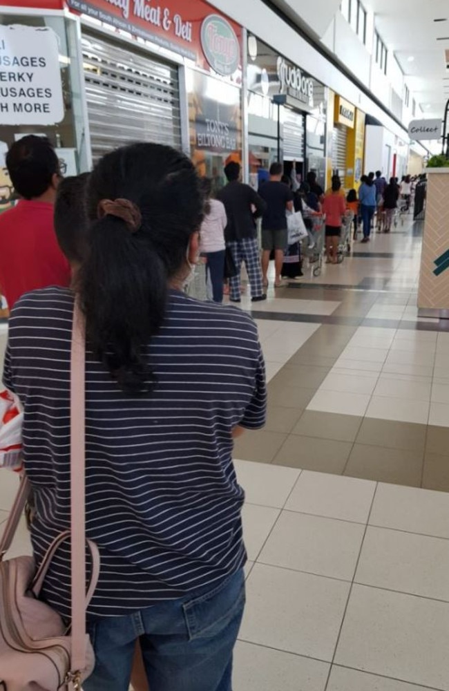 There were ‘crazy’ queues this week as parents rushed to score the Back to School Special Buys deals. Picture: Facebook