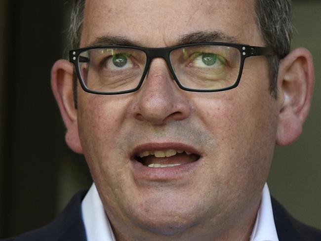 MELBOURNE, AUSTRALIA - NewsWire Photos OCTOBER 27, 2021: Victorian Premier Daniel Andrews speaks to the media at Parliament House in Melbourne. Picture: NCA NewsWire / Andrew Henshaw