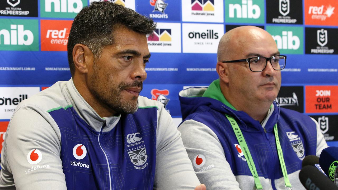 Warriors coach Stephen Kearney and CEO Cameron George