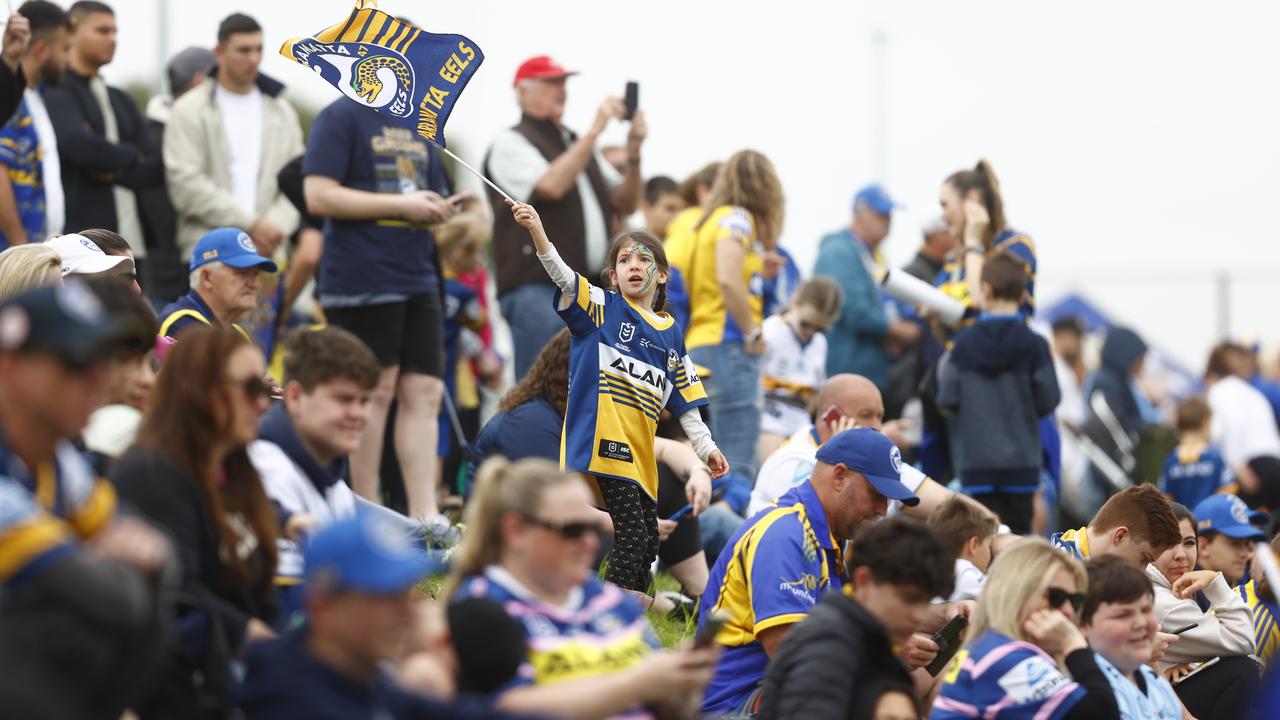 The Eels are planning Sydney’s biggest grand final party. Picture: Richard Dobson