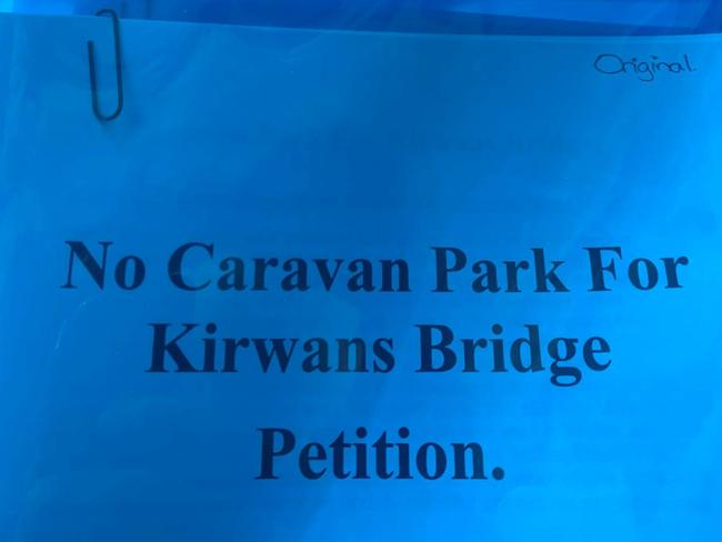 A petition from residents opposing the 2021 proposal. Picture: Facebook