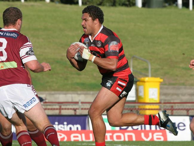 Yileen Gordon during his playing days with North Sydney. Picture: Steve Little.