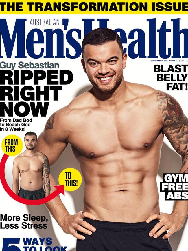 Guy Sebastian Men’s Health cover.