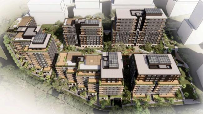 The development would have five main unit blocks.