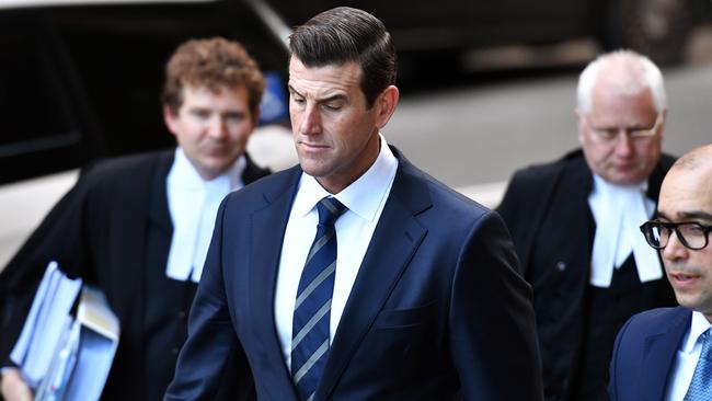 Mr Roberts-Smith denied burying USBs in his backyard. (Photo by Sam Mooy/Getty Images)