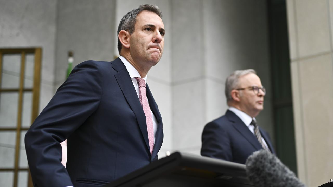 The interview followed Jim Chalmers’ confirmation on Sunday that Australia’s recession would loom into its seventh quarter. Picture: NewsWire/Martin Ollman