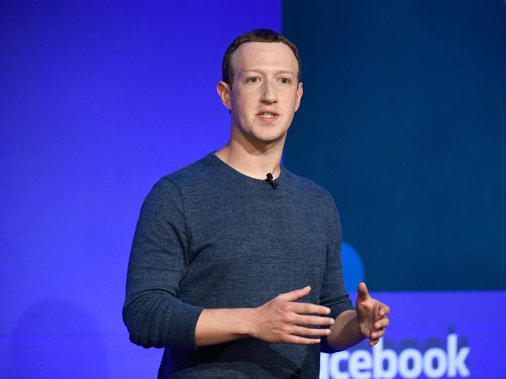 Shape-shifted Illuminati, or puppet? Facebook CEO Mark Zuckerberg isn’t really in control of Facebook, says David Icke. Picture: AFP