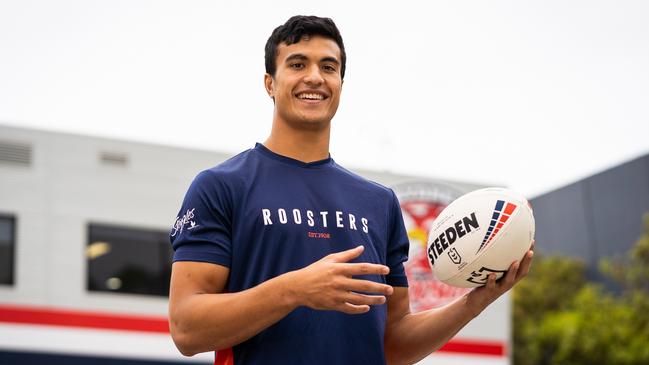 Sydney Roosters new signing Joseph Suaalii. Picture: Roosters Digital