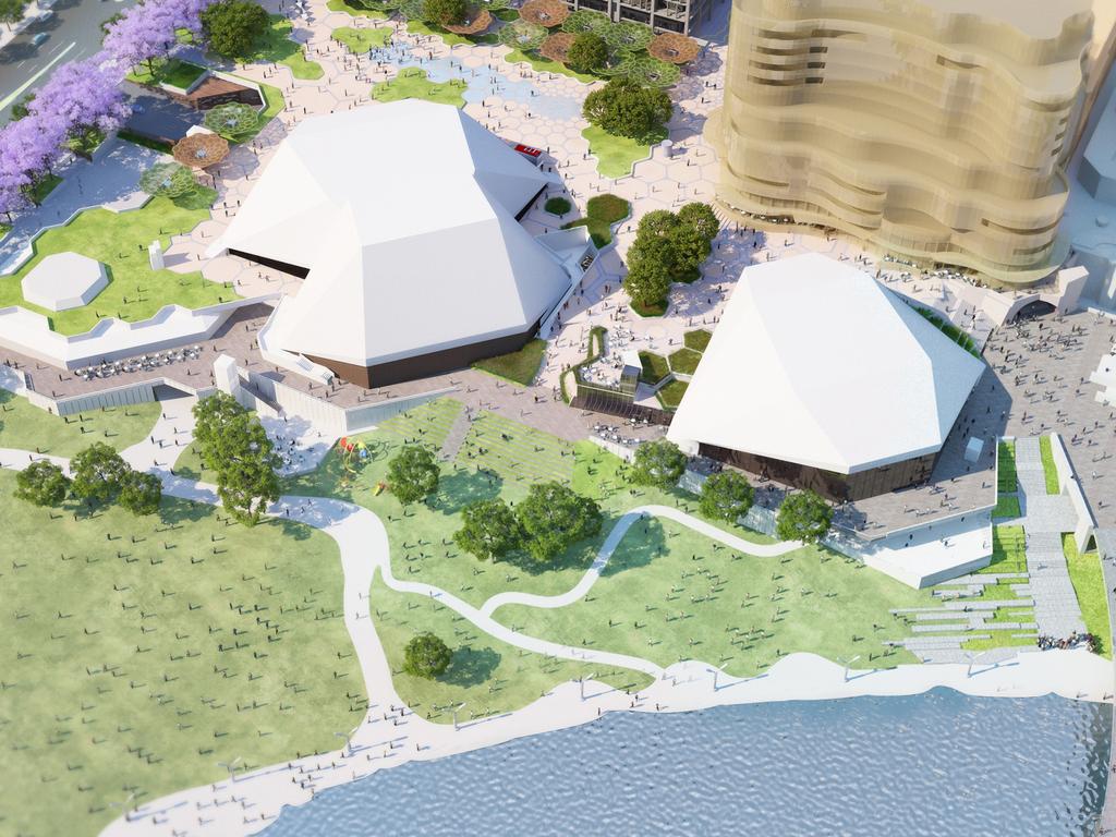 May 2016 - An artist’s impression of the Festival Plaza redevelopment - the promenade overview.