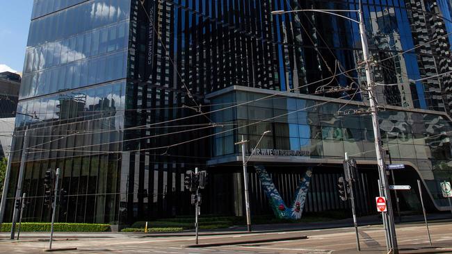 Victoria Police were called to the Crown Metropol after a guest in quarantine attacked a nurse. Picture: Mark Stewart