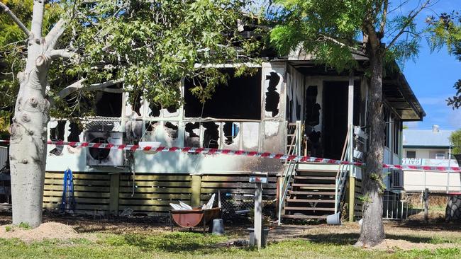 Emergency services responded to reports of a house fire on Dee Street, Biloela, on August 2, 2022. Picture: Darryn Nufer