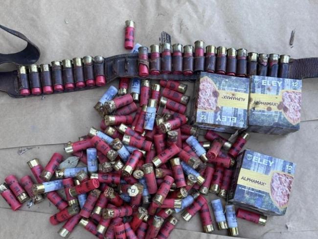 Ammunition seized during a three-day blitz in Tamworth, Gunnedah and surrounding areas.