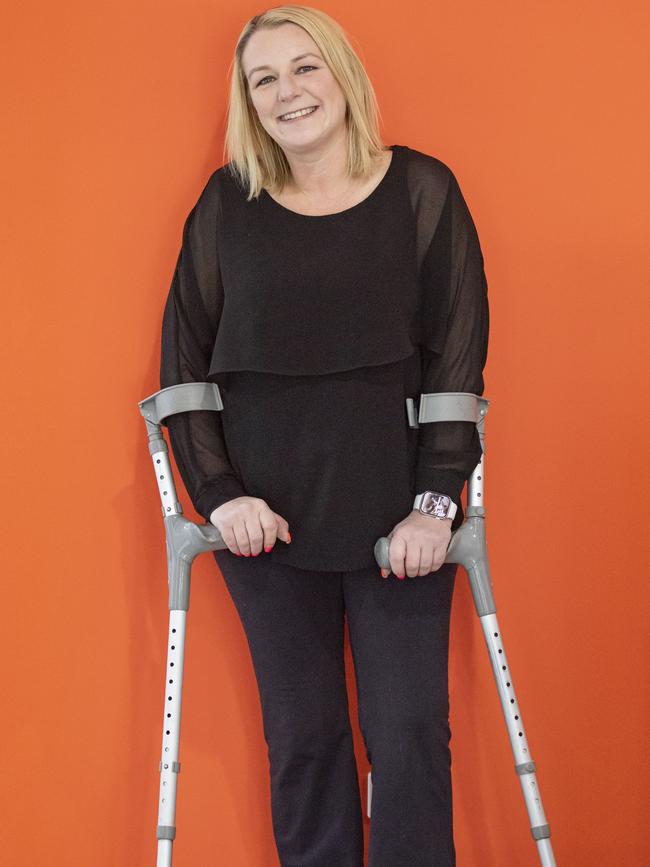 Sarah Phillips is managing director Pop Education, running a thriving business from a regional base despite living with a variant of spina bifida. Picture: Zoe Phillips