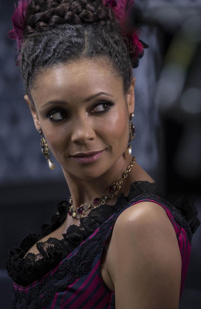 Thandie Newton stars as Maeve Millay in the new J.J. Abrams’ executive produced TV drama series Westworld. Picture: Foxtel