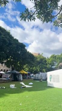 Protests force UQ staff into lockdown