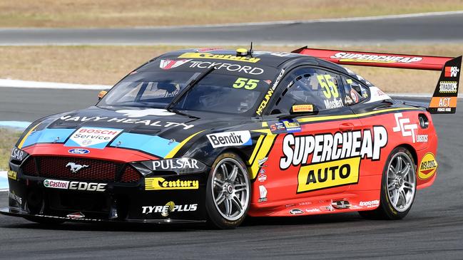 Chaz Mostert will start the first race of the 2019 OTRSuperSprint from pole position at The Bend.