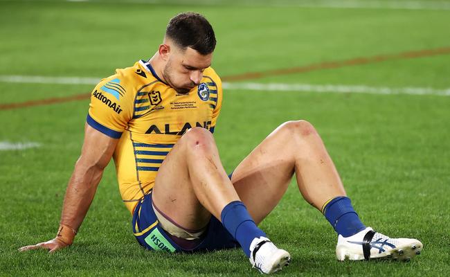 Ryan Matterson dejected at full time. Picture: Mark Kolbe/Getty Images