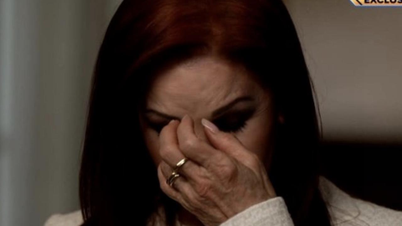 ‘Stop the camera’: Priscilla Presley breaks down in first TV interview